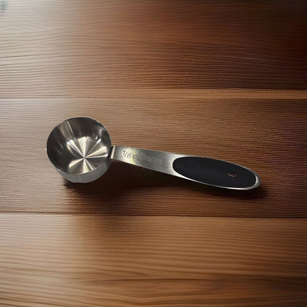 VEKEN 1/8 Cup Measuring Spoon Coffee Scoop Stainless Steel 30mL